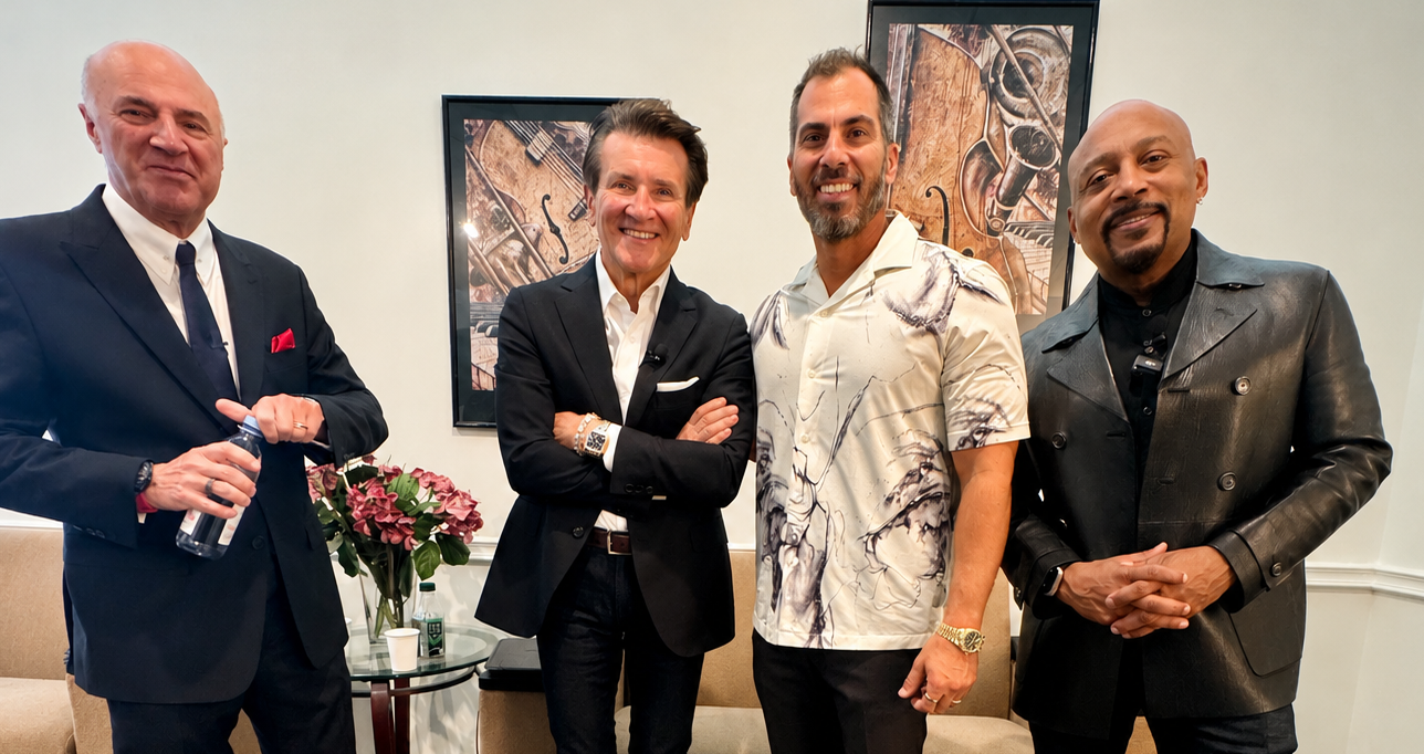 Kevin O'Leary, Robert Herjavec, Nick Ayala and Daymond John